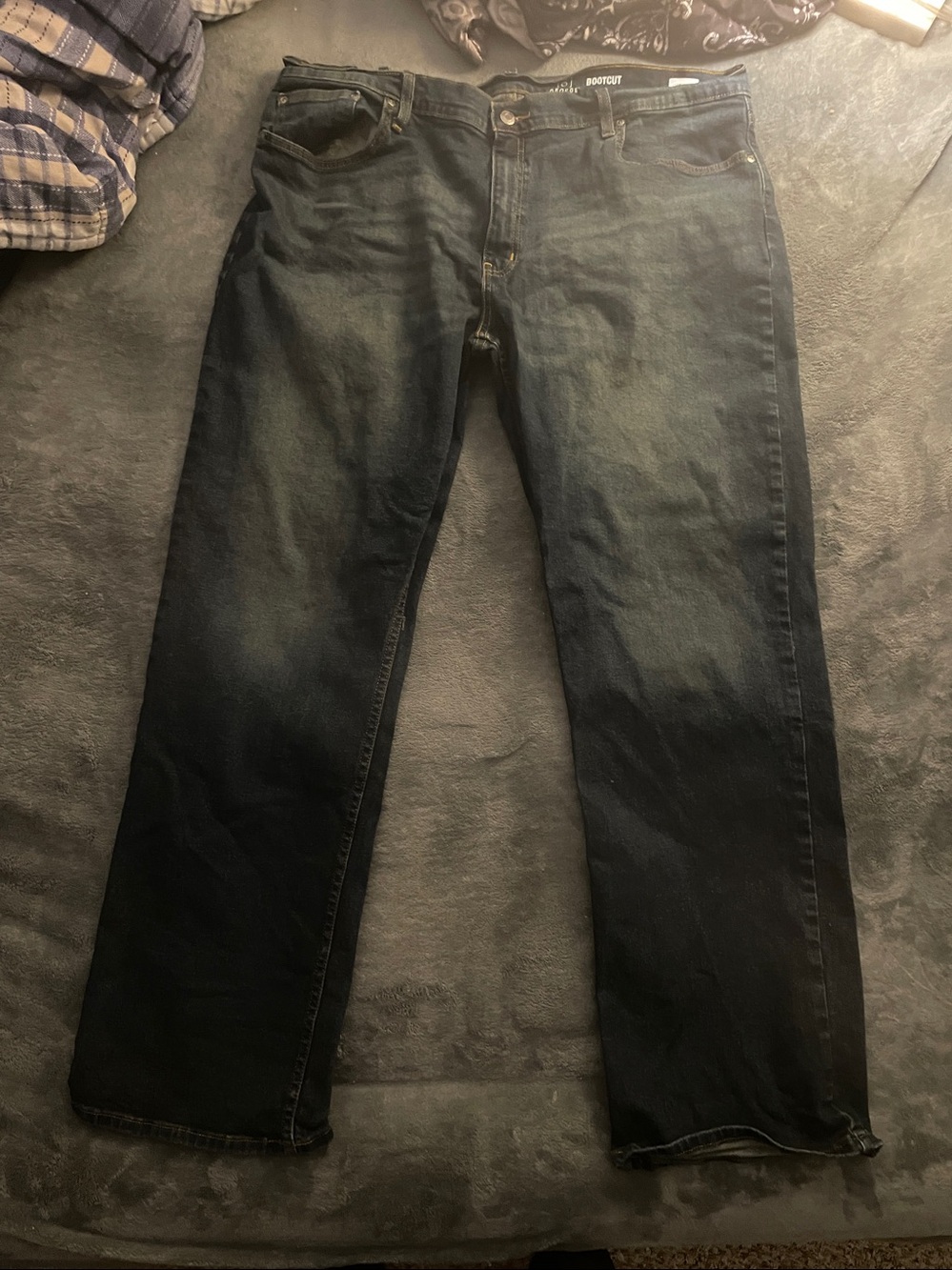 George Men's Dark Blue Straight Jeans BootCut 40x32